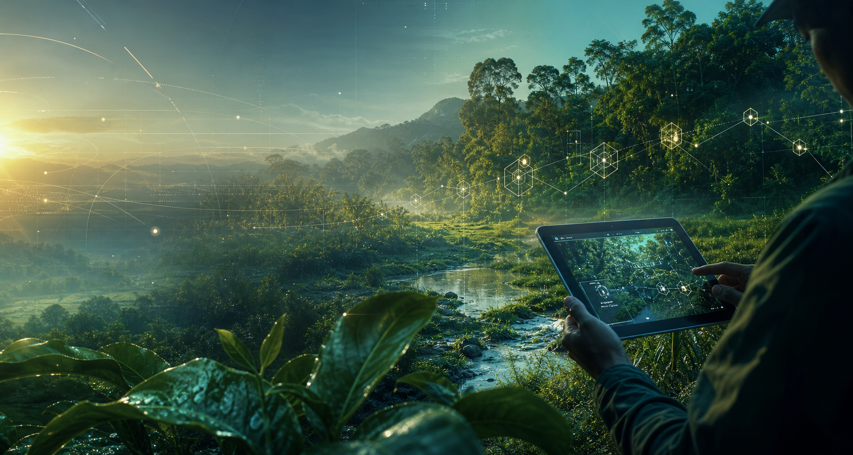 Conceito de monitoramento ambiental